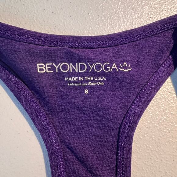 Beyond Yoga Top Spacedye Step Up Racerback Tank Purple Athletic Running Workout - Picture 5 of 5